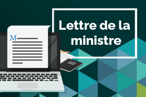 Lettre de la ministre